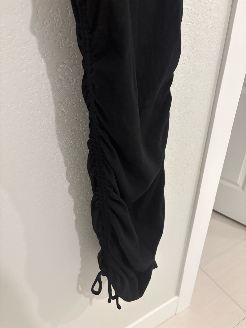 Lulu's Black Ruched Mini Dress - Picture 2 of 4